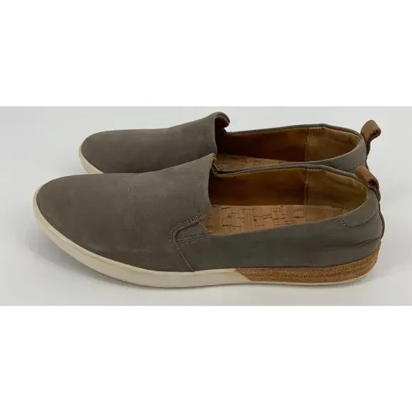Kork-Ease Peyton women 7.5 Gray Slip On leather Comfort loafer Shoes - Picture 3 of 7
